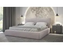 PATTI łóżko tapicerowane 140 x 200 z pojemnikiem i stelażem